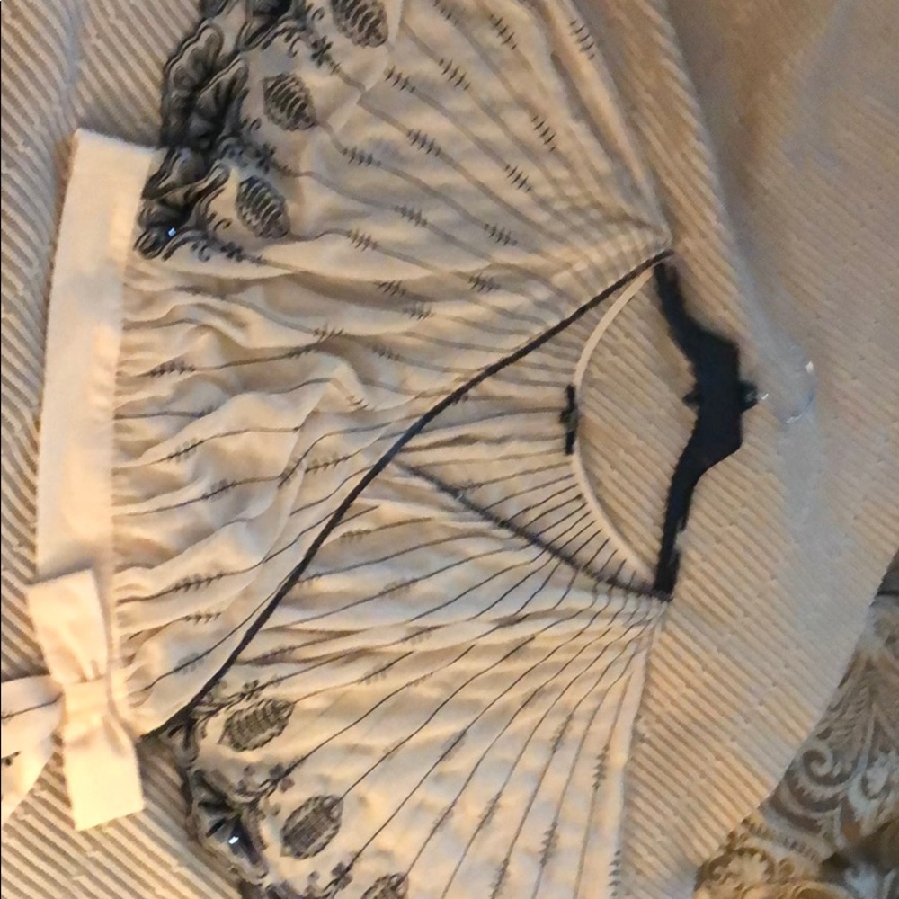 Beautiful sheer with black sequence design